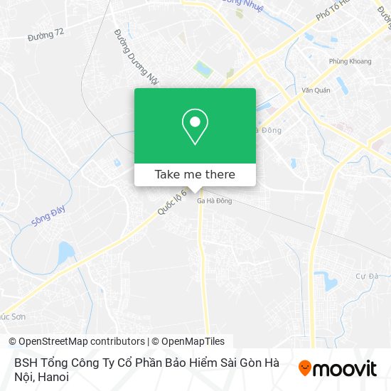 BSH Tổng Công Ty Cổ Phần Bảo Hiểm Sài Gòn Hà Nội map