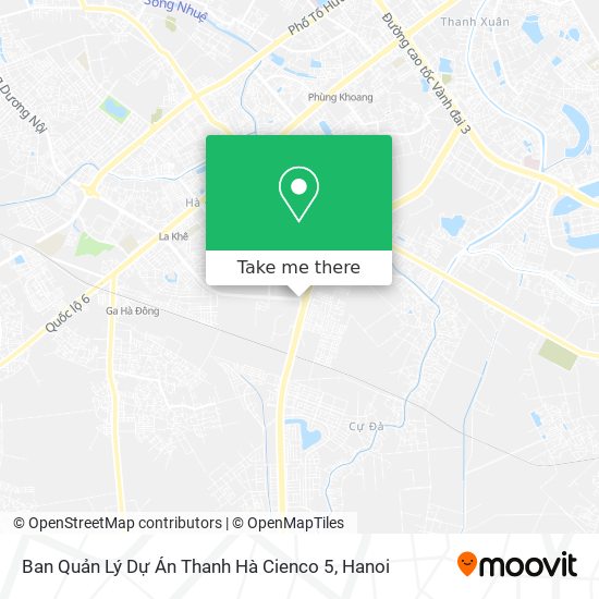 Ban Quản Lý Dự Án Thanh Hà Cienco 5 map