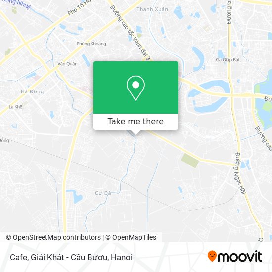 Cafe, Giải Khát - Cầu Bươu map