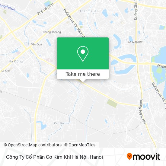 Công Ty Cổ Phần Cơ Kim Khí Hà Nội map