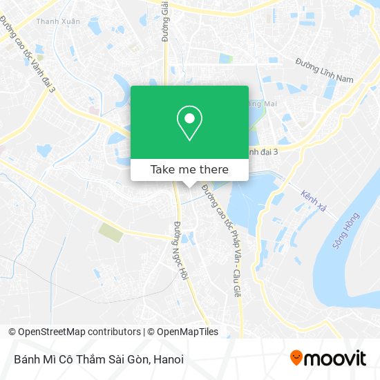 Bánh Mì Cô Thắm Sài Gòn map