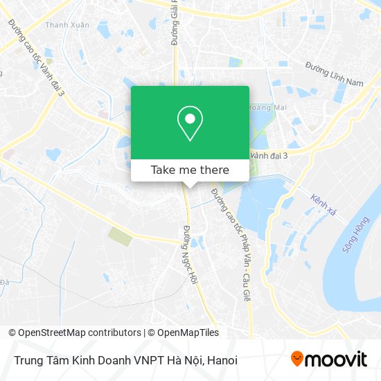 Trung Tâm Kinh Doanh VNPT Hà Nội map