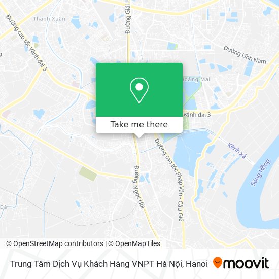 Trung Tâm Dịch Vụ Khách Hàng VNPT Hà Nội map