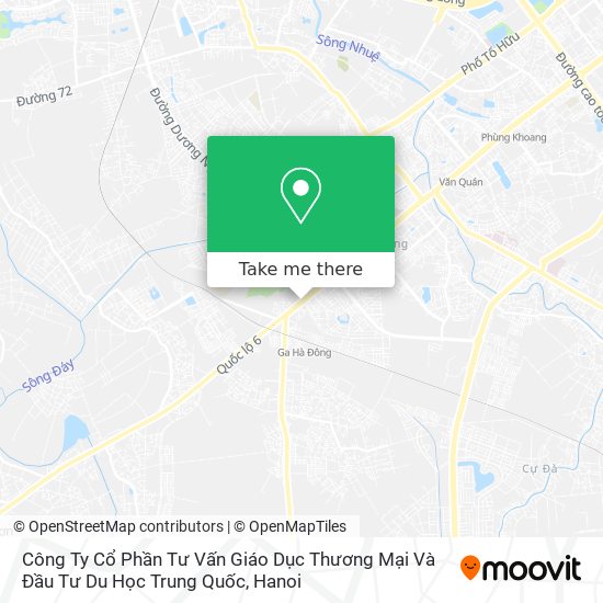 Công Ty Cổ Phần Tư Vấn Giáo Dục Thương Mại Và Đầu Tư Du Học Trung Quốc map