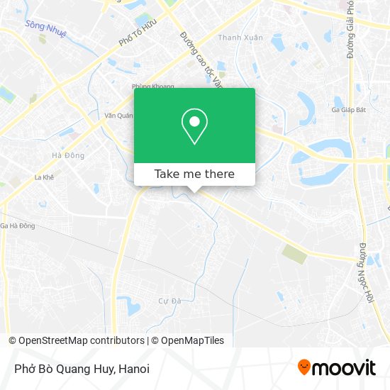 Phở Bò Quang Huy map
