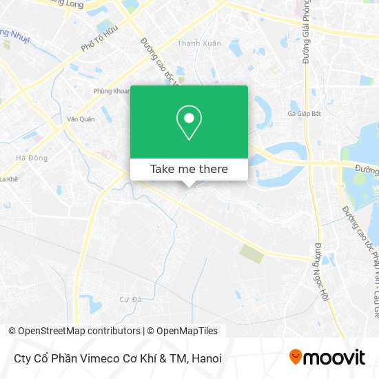 Cty Cổ Phần Vimeco Cơ Khí & TM map