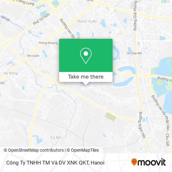 Công Ty TNHH TM Và DV XNK QKT map