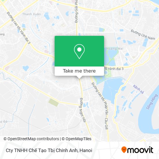 Cty TNHH Chế Tạo Tbị Chính Anh map