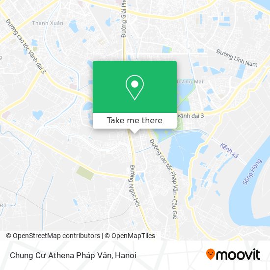 Chung Cư Athena Pháp Vân map