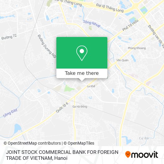 JOINT STOCK COMMERCIAL BANK FOR FOREIGN TRADE OF VIETNAM map