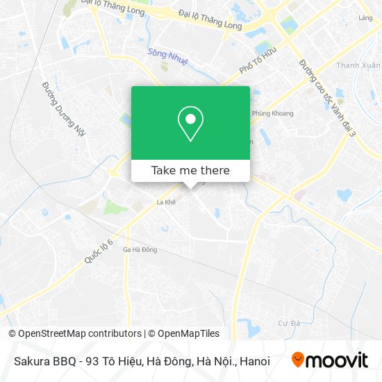 Sakura BBQ - 93 Tô Hiệu, Hà Đông, Hà Nội. map