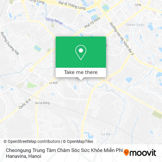 Cheongung Trung Tâm Chăm Sóc Sức Khỏe Miễn Phí Hanavina map