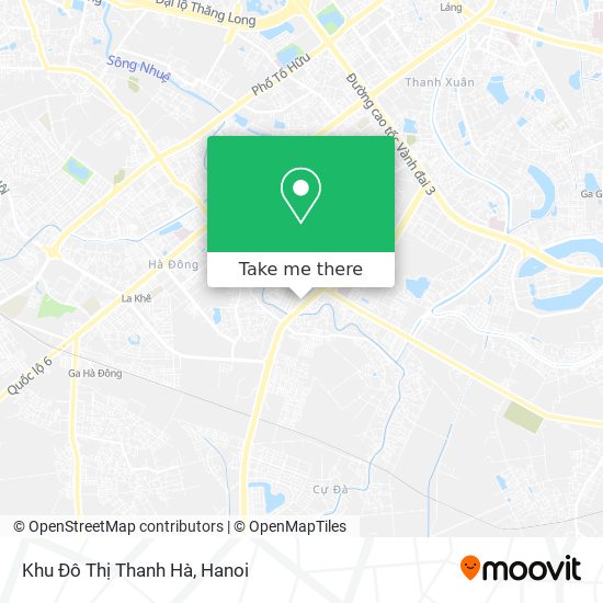 Khu Đô Thị Thanh Hà map