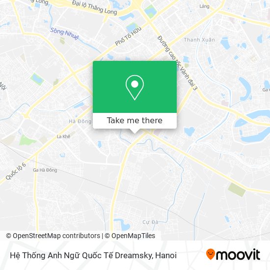 Hệ Thống Anh Ngữ Quốc Tế Dreamsky map