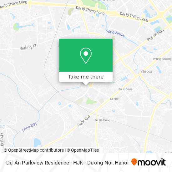 Dự Án Parkview Residence - HJK - Dương Nội map