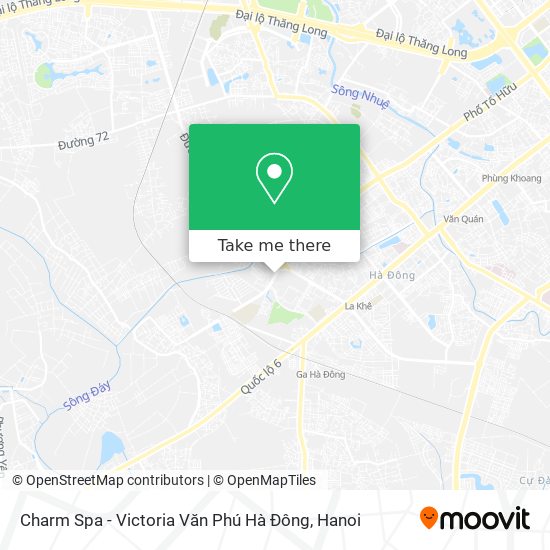 Charm Spa - Victoria Văn Phú Hà Đông map