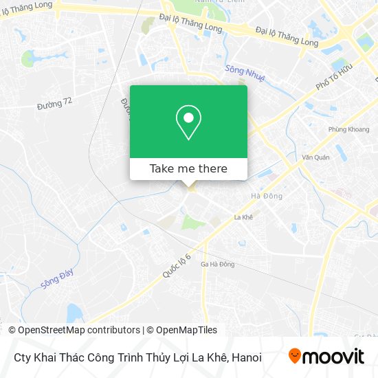 Cty Khai Thác Công Trình Thủy Lợi La Khê map