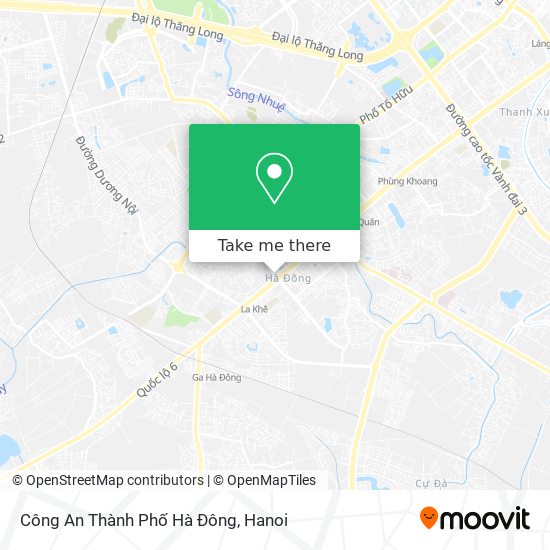 Công An Thành Phố Hà Đông map