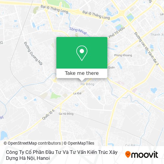 Công Ty Cổ Phần Đầu Tư Và Tư Vấn Kiến Trúc Xây Dựng Hà Nội map