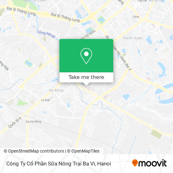 Công Ty Cổ Phần Sữa Nông Trại Ba Vì map