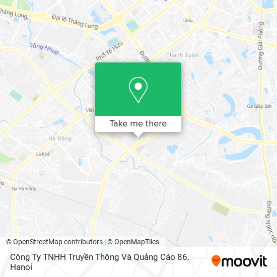 Công Ty TNHH Truyền Thông Và Quảng Cáo 86 map