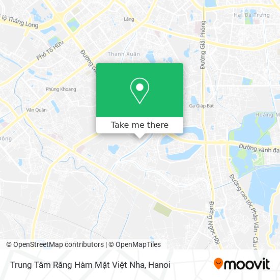Trung Tâm Răng Hàm Mặt Việt Nha map