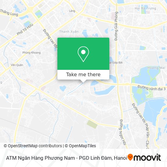 ATM Ngân Hàng Phương Nam - PGD Linh Đàm map