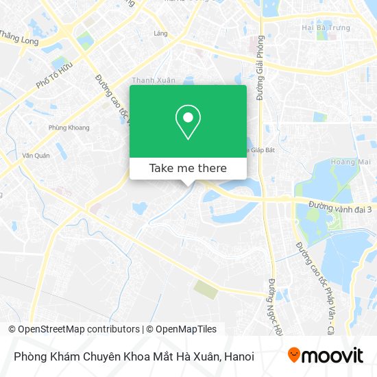 Phòng Khám Chuyên Khoa Mắt Hà Xuân map