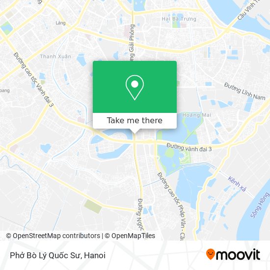 Phở Bò Lý Quốc Sư map