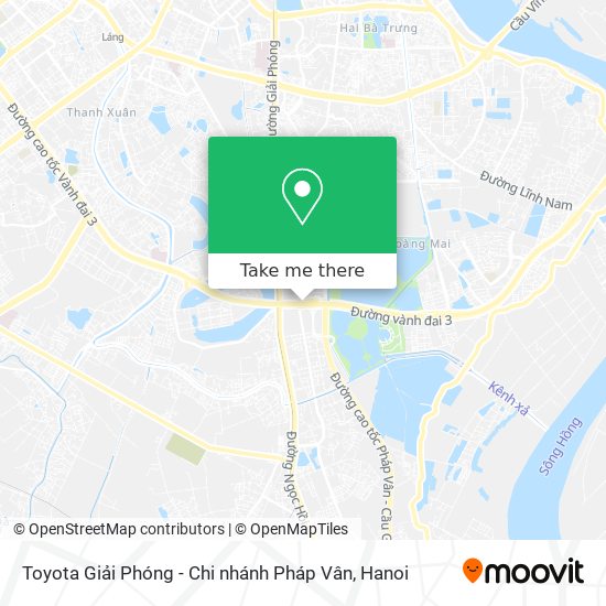 Toyota Giải Phóng - Chi nhánh Pháp Vân map