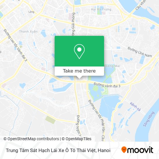 Trung Tâm Sát Hạch Lái Xe Ô Tô Thái Việt map