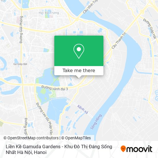 Liền Kề Gamuda Gardens - Khu Đô Thị Đáng Sống Nhất Hà Nội map