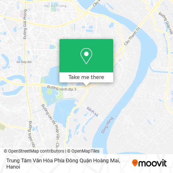 Trung Tâm Văn Hóa Phía Đông Quận Hoàng Mai map