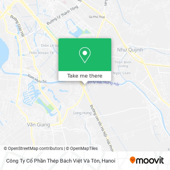 Công Ty Cổ Phần Thép Bách Việt Và Tôn map