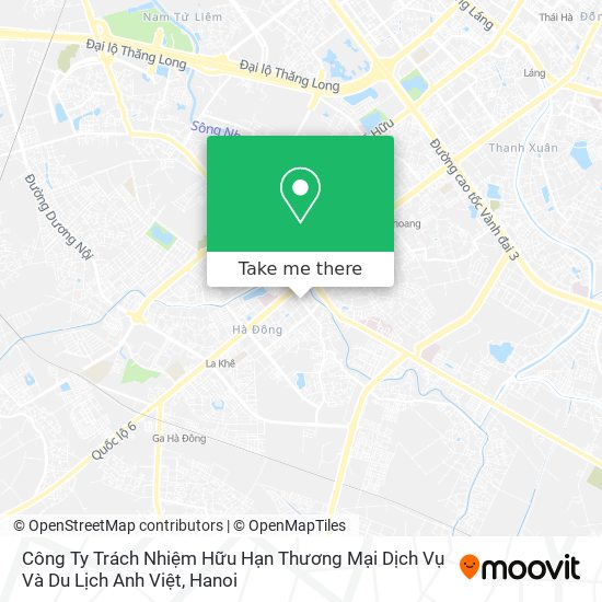 Công Ty Trách Nhiệm Hữu Hạn Thương Mại Dịch Vụ Và Du Lịch Anh Việt map