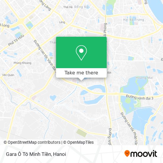 Gara Ô Tô Minh Tiền map
