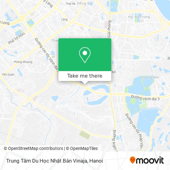 Trung Tâm Du Học Nhật Bản Vinaja map