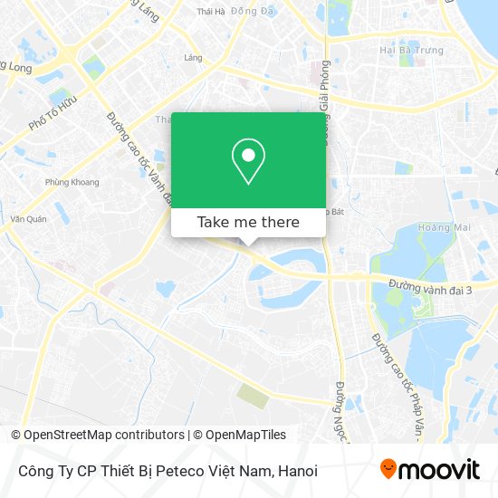 Công Ty CP Thiết Bị Peteco Việt Nam map