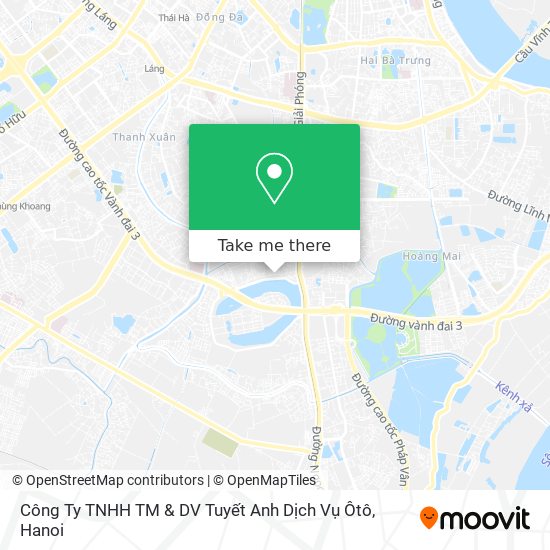 Công Ty TNHH TM & DV Tuyết Anh Dịch Vụ Ôtô map