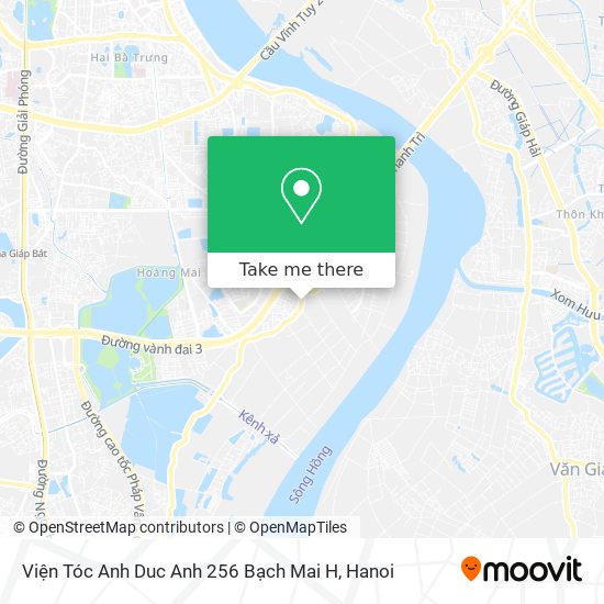 Viện Tóc Anh Duc Anh 256 Bạch Mai H map