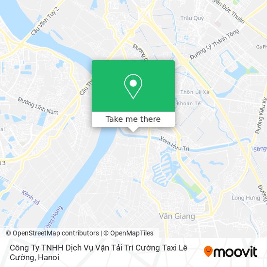 Công Ty TNHH Dịch Vụ Vận Tải Trí Cường Taxi Lê Cường map