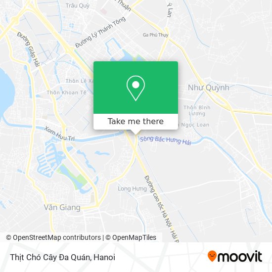 Thịt Chó Cây Đa Quán map