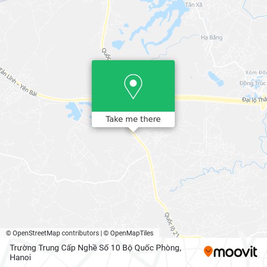 Trường Trung Cấp Nghề Số 10 Bộ Quốc Phòng map