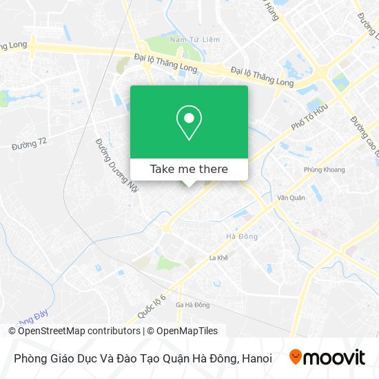 Phòng Giáo Dục Và Đào Tạo Quận Hà Đông map