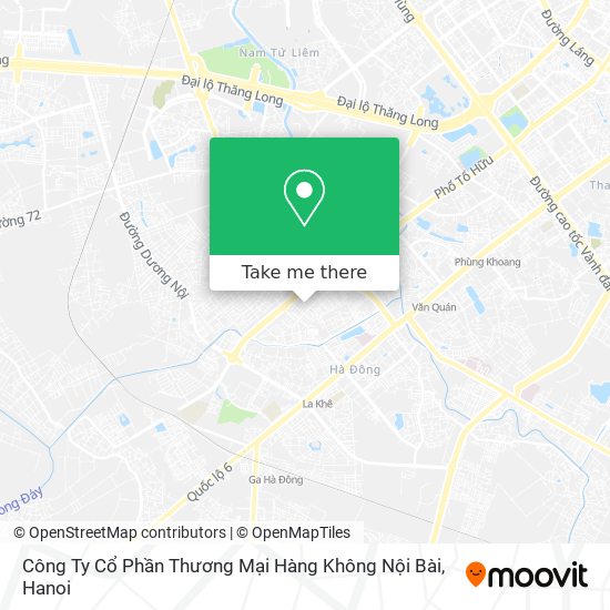 Công Ty Cổ Phần Thương Mại Hàng Không Nội Bài map