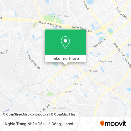 Nghĩa Trang Nhân Dân Hà Đông map