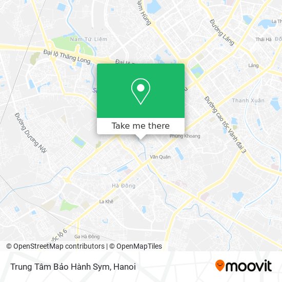 Trung Tâm Bảo Hành Sym map