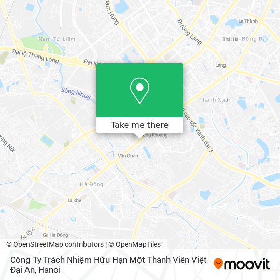 Công Ty Trách Nhiệm Hữu Hạn Một Thành Viên Việt Đại An map