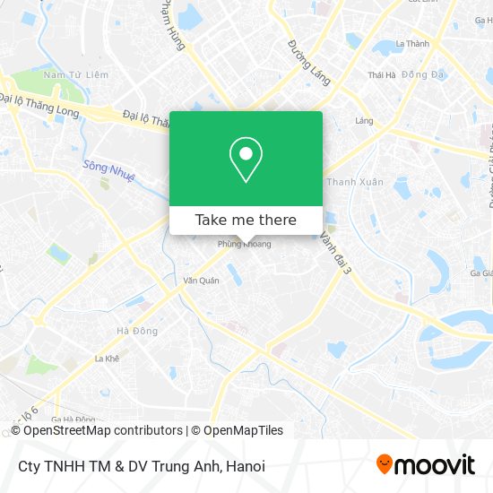 Cty TNHH TM & DV Trung Anh map