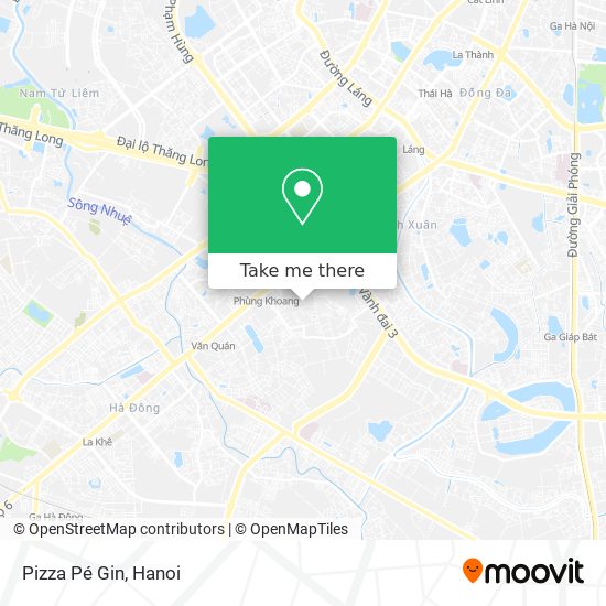 Pizza Pé Gin map